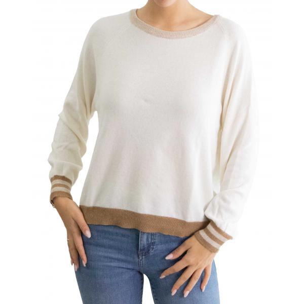 Maglioncino con bordi colorati